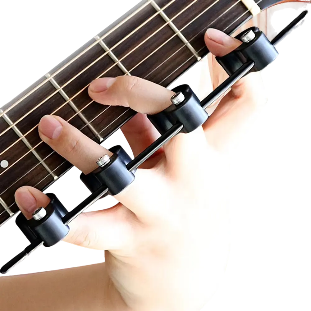 Étireur De Doigts Ajustable Pour Guitare, Ukulélé, Piano - Exercice Main Gauche - Compact Et Portable